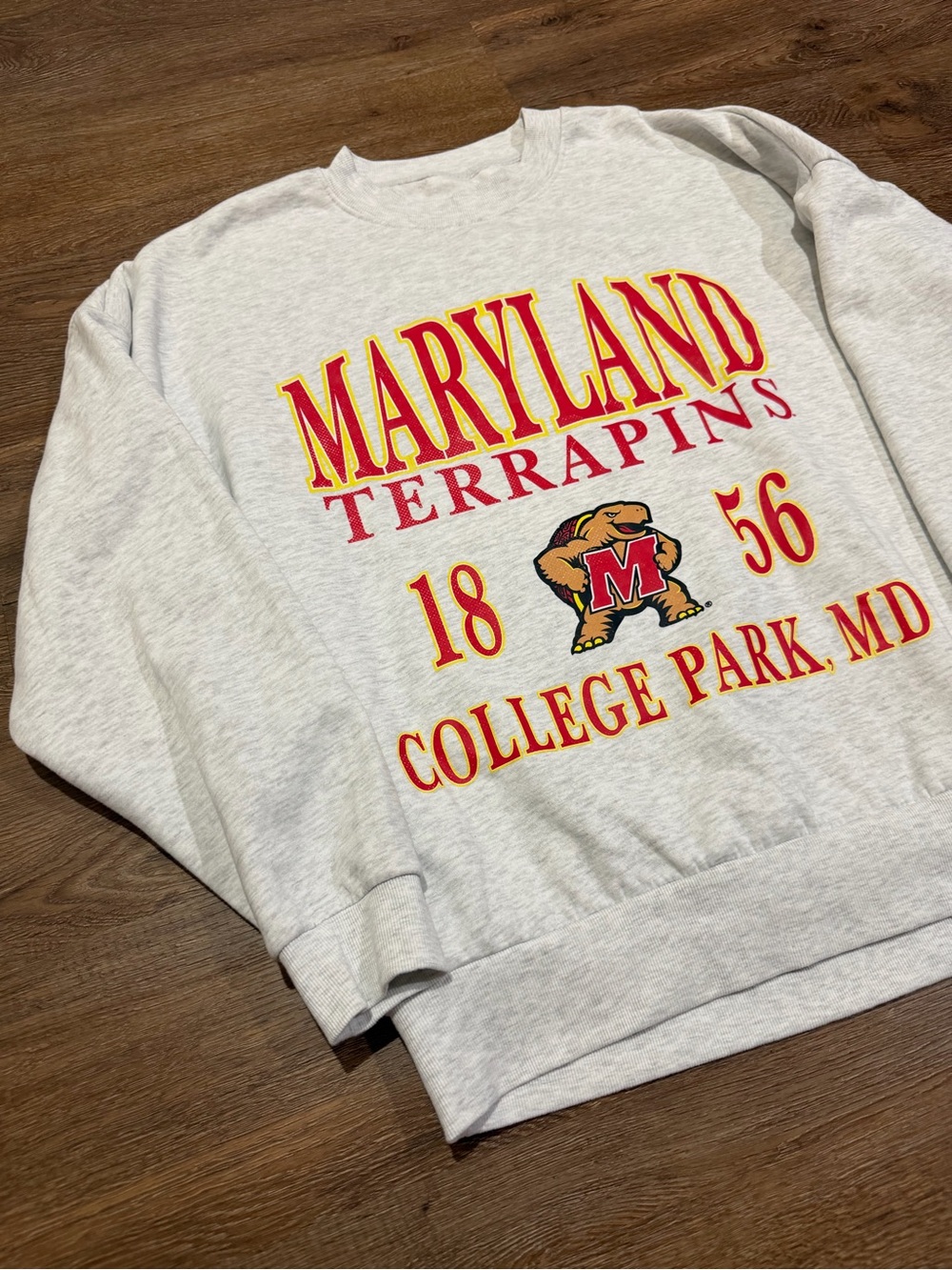 Gameday Couture Maryland Terrapins Oversized Fleece Sweatshirt Women’s Large - Picture 2 of 7